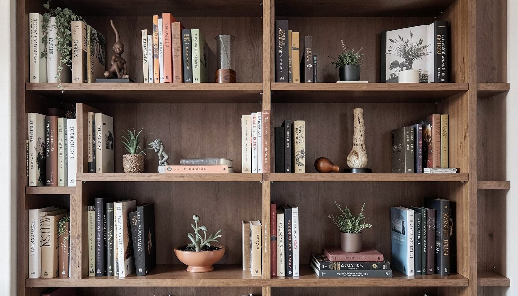 Maggie Rose Interiors logo on a styled bookshelf background